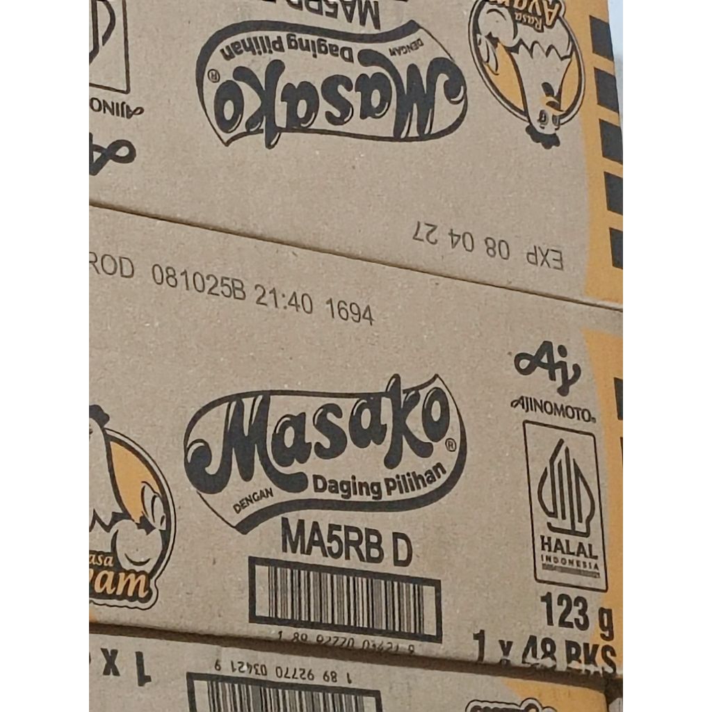 Masako Ayam Sapi 5000 130g Dus / Karton