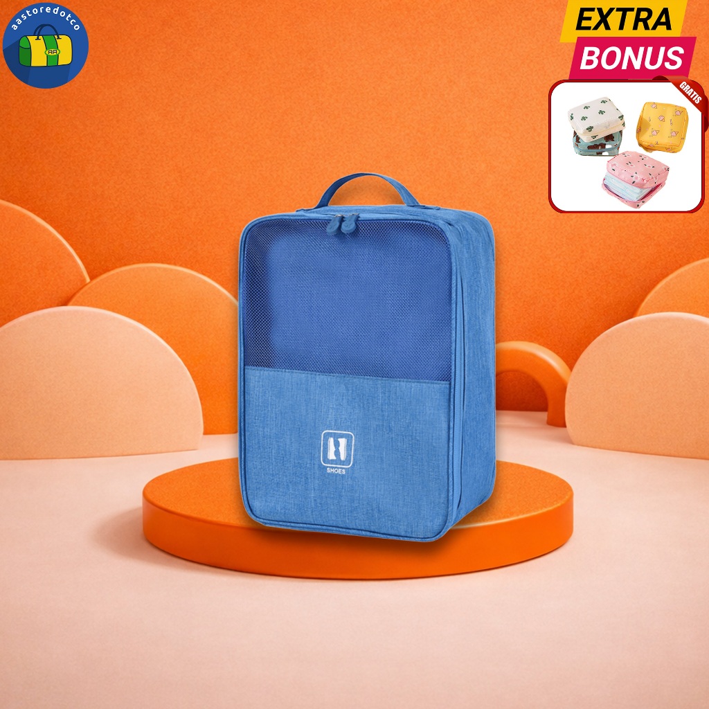 Tas Travel Wanita Pria Tas Sepatu Kotak Asli Import Monopoly Shoes Pouch Travel Bag Organizer Tas Se