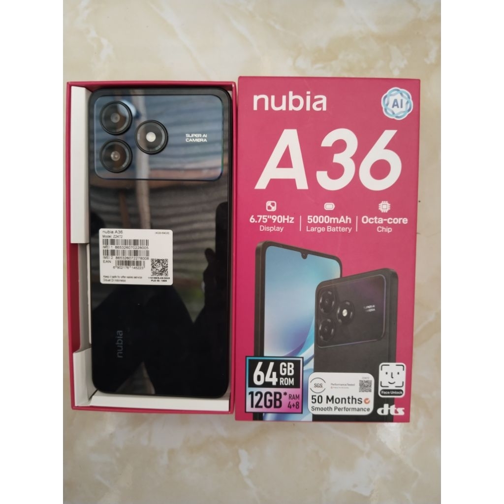 Nubia A36 4/64 second fullset