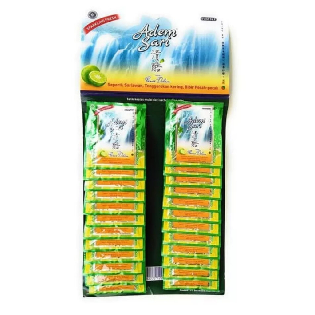 Adem Sari Untuk Panas Dalam Hanger Sachet Isi 24 (1 Lembar)