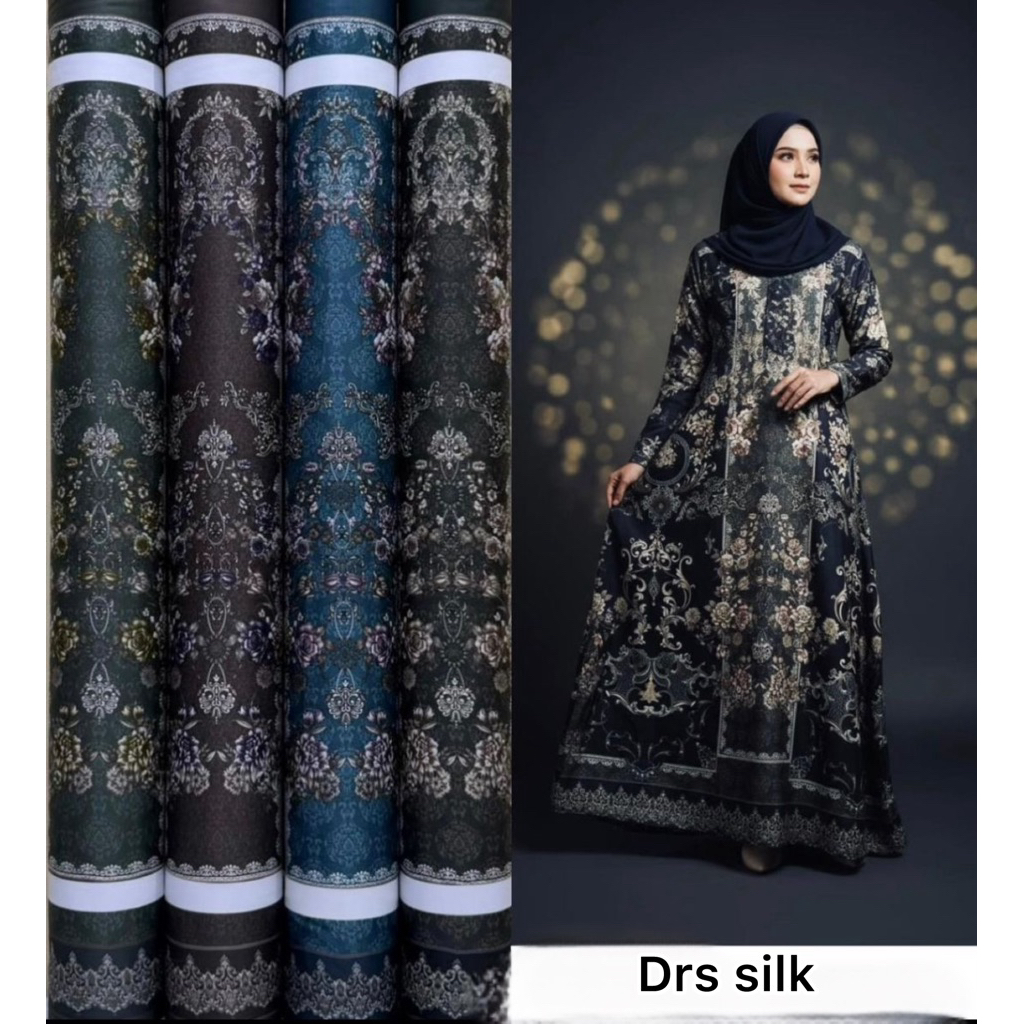 KAIN DRS SILK MOTIF SULTAN NARAYA SERIES | kain silk untuk sarimbit | kain semi batik