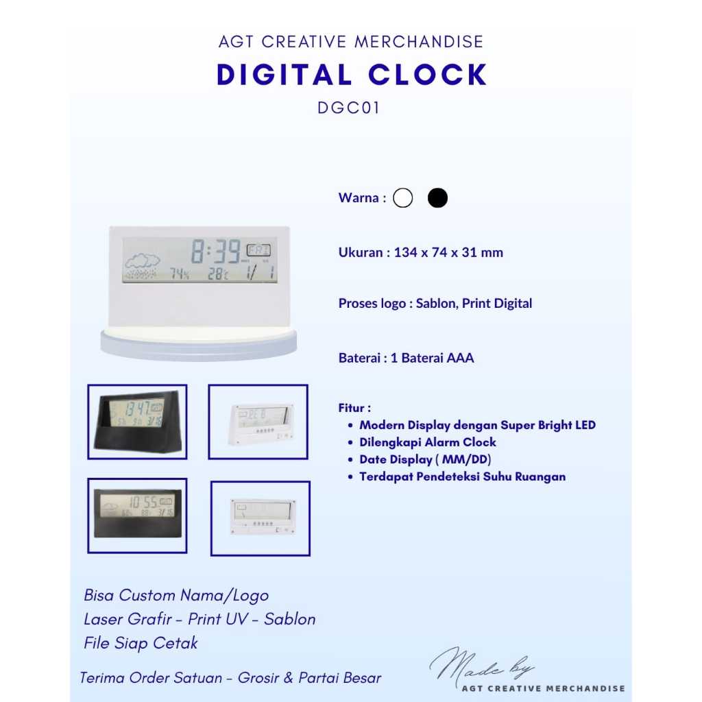 JAM CLOCK DGC01 - FREE LOGO