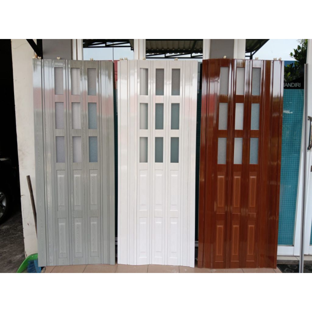 PINTU KAMAR MANDI SLEDING/LIPAT PVC TEBAL