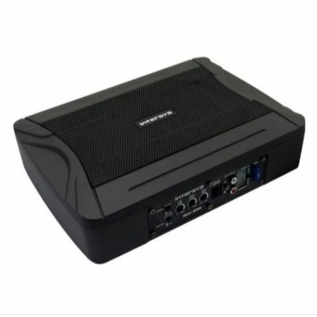 Subwoofer aktif kolong jok mobil intersys isw-806 max power 150 watts