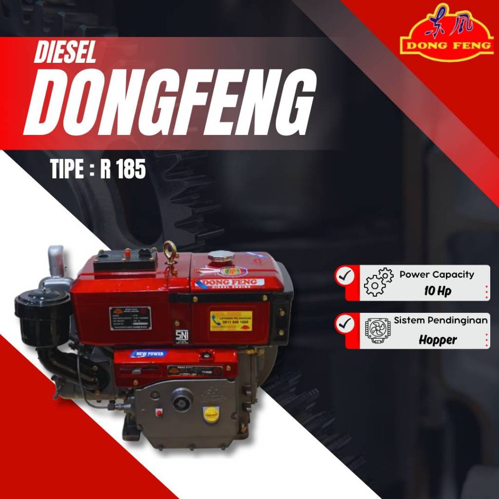 DONGFENG MESIN DIESEL R 185 10 HP 10 PK KUALITAS TERBAIK DONG FENG