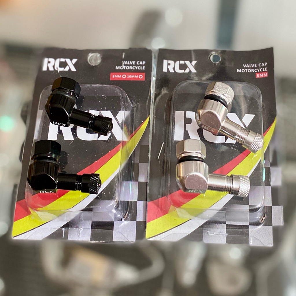 PENTIL BAN TUBELESS RCX BLACK AND SILVER 8 MM 10 MM