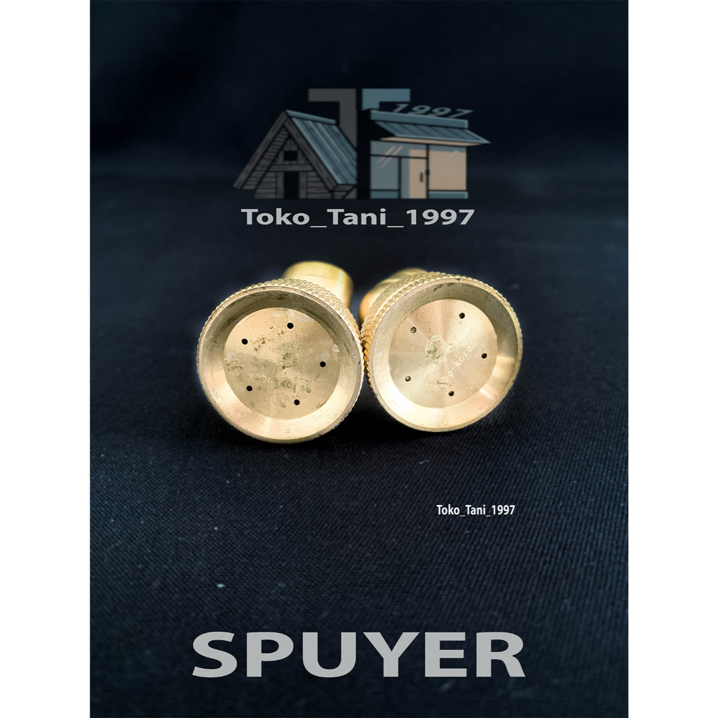 SPUYER / NOZZLE KUNINGAN LOBO LUBANG 5 DRAT 15mm