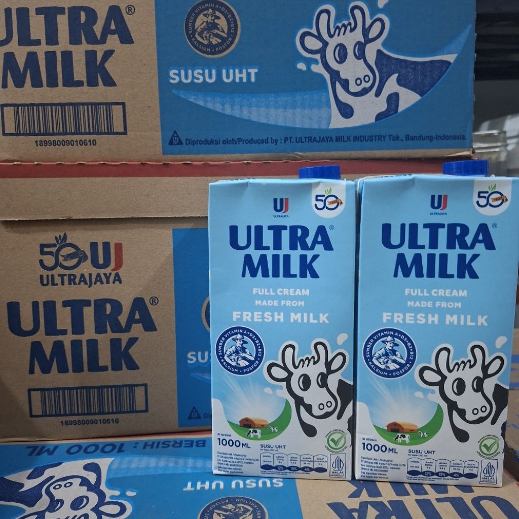 SUSU UHT ULTRA / SUSU CAIR ULTRA / SUSU FULL CREAM 1 LITER (DUS)