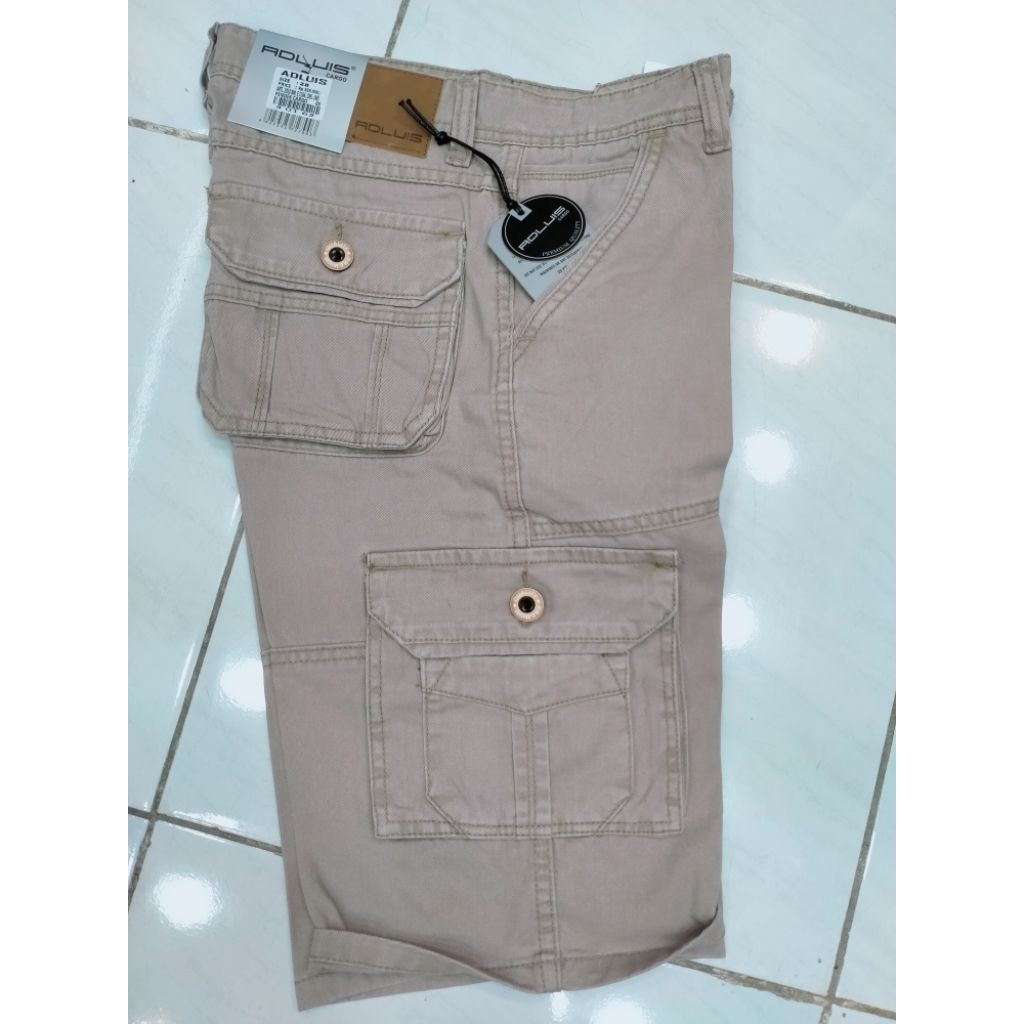 cargo pendek adluis original/celana gunung kantong samping