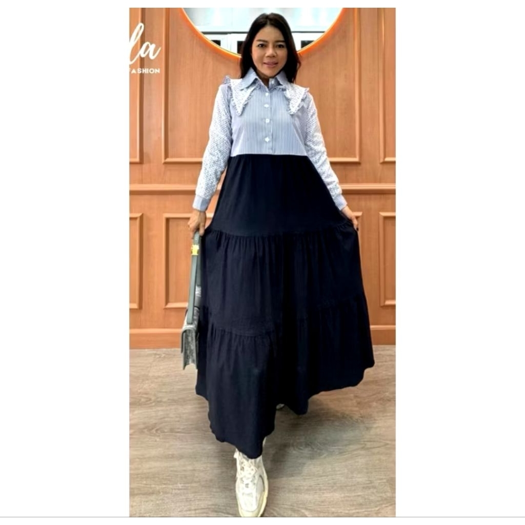 Layla DNL warna biru (Widya Butik Bandung)