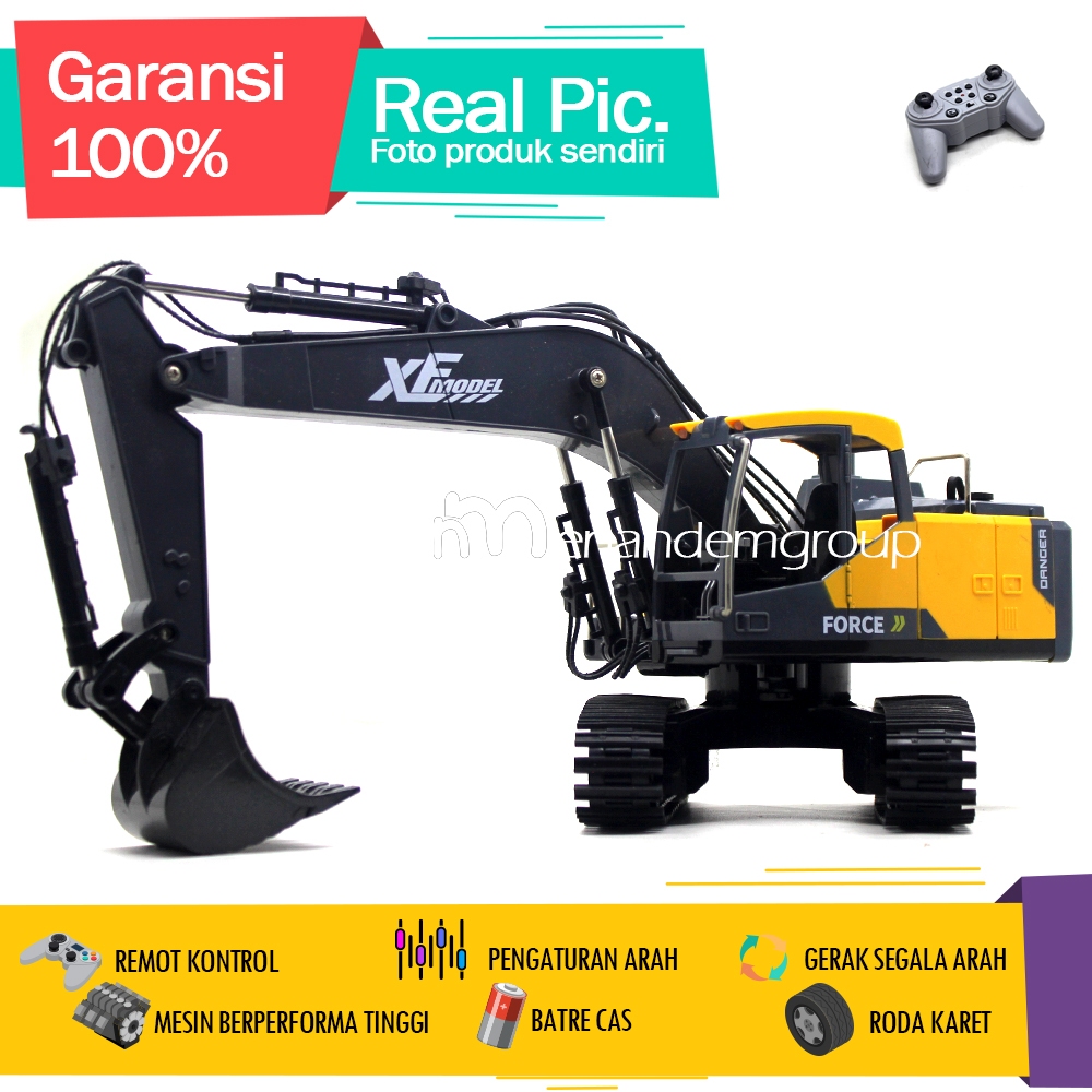 Mainan Mobil Remot Kontrol RC Beko XF Model Excavator Truk Engineering 7 Fungsi