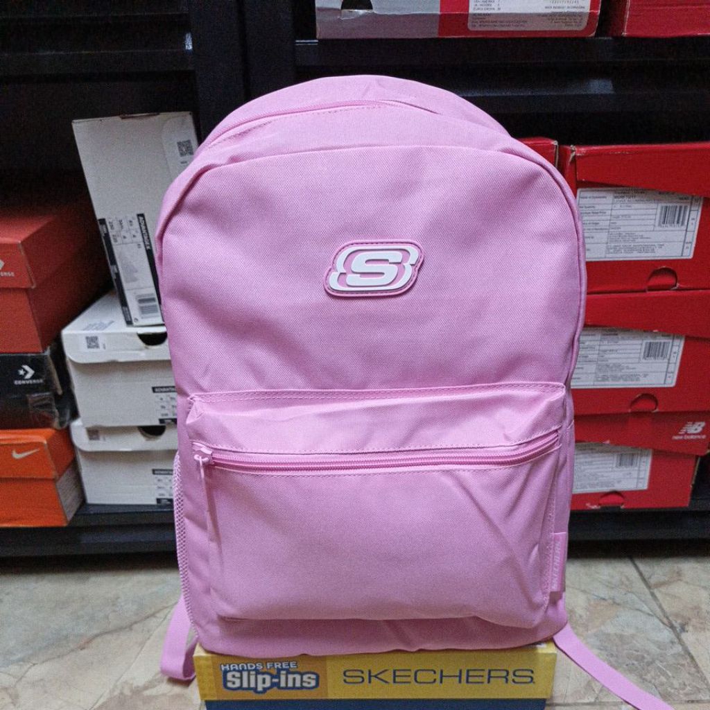 Tas Ransel Skechers Essentials Backpack Women Pink Original Sport Station