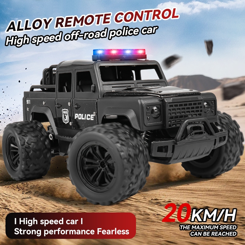 Mainan Mobil Remote Control Polisi Bisa Bunyi Sirine 2.4GHZ Mobil Remote Control Anak RC Offroad