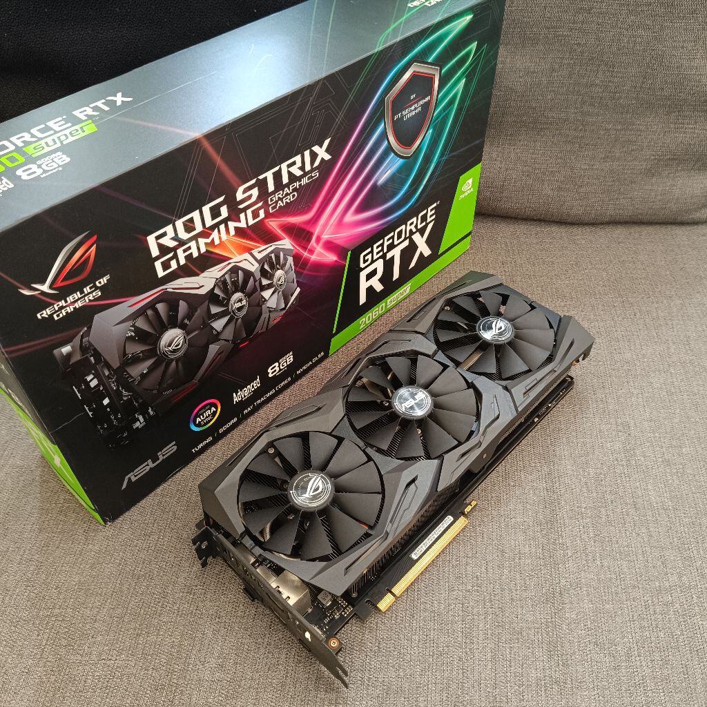 VGA Nvidia ASUS ROG Strix RTX 2060 SUPER 8GB GDDR6 Triple Fan RGB