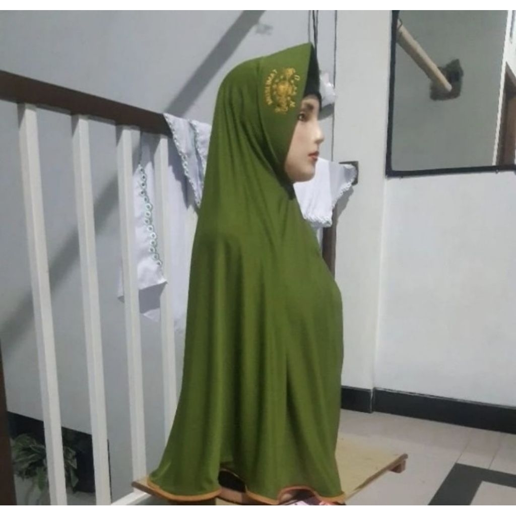 bergo hijab muslimat NU seragam cantik pet bordel permanen jumbo