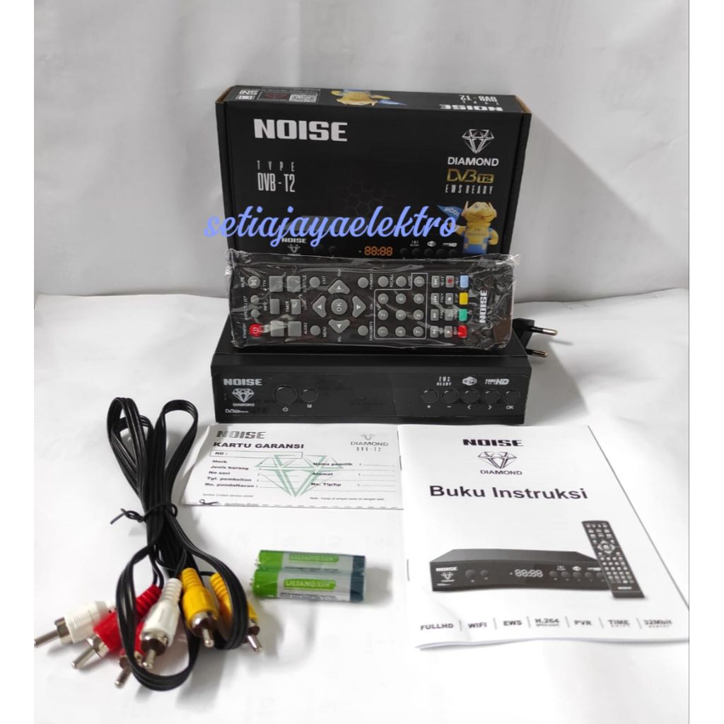 Set top box TV Digital NOISE dus hitam Terbaru set top box noise diamond DVB-T2 terbaru