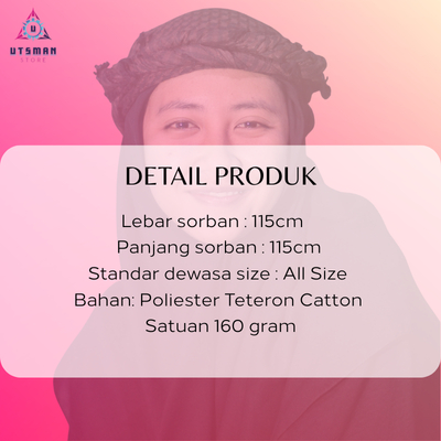 Sorban Kashmiri Original Tebal Sorban Arab