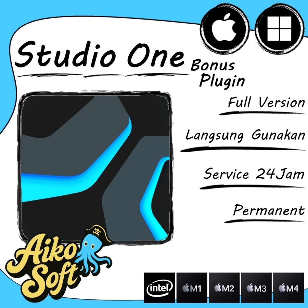 Studio One 5/6/7 Pro Permanent WIN/MAC (INTEL-M1-M5)
