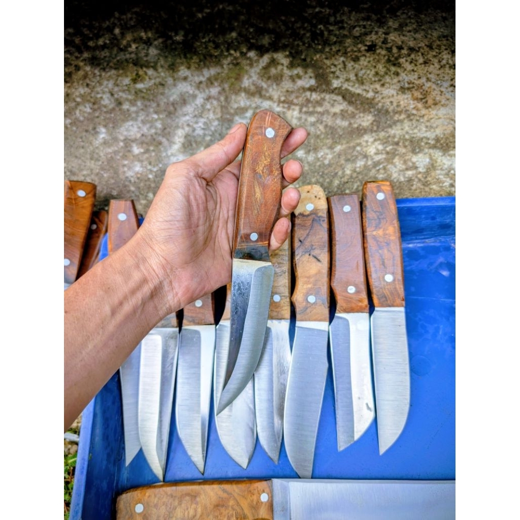 pisau bushcraft baja d2 full tang