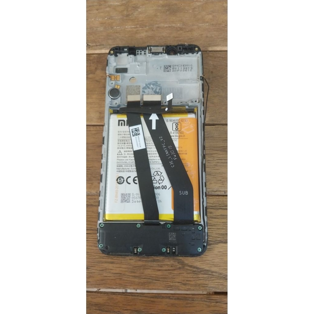 lcd redmi 7a copotan original 100% bonus baterei masih bagus