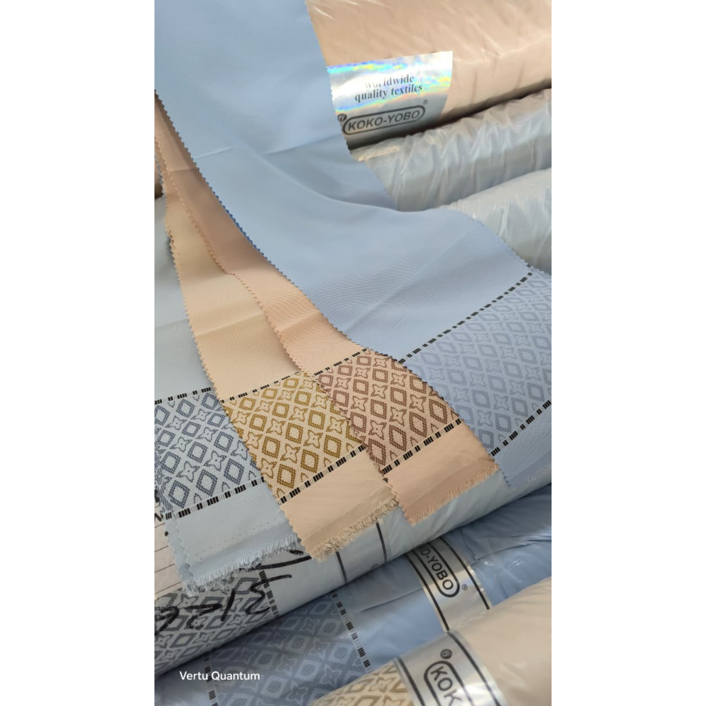 Kain Kemeja baju koko kain toyobo bordir per 50 cm