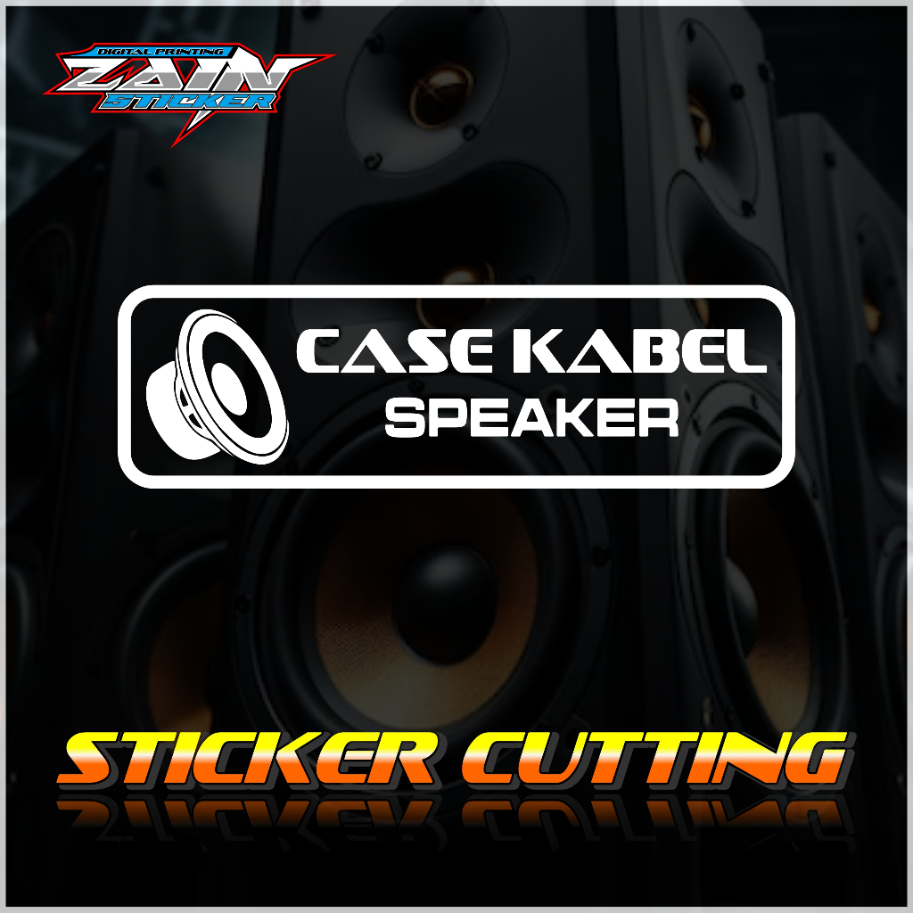 cutting sticker hardcase sound system case kabel speaker.stiker label variasi box audio case kabel s