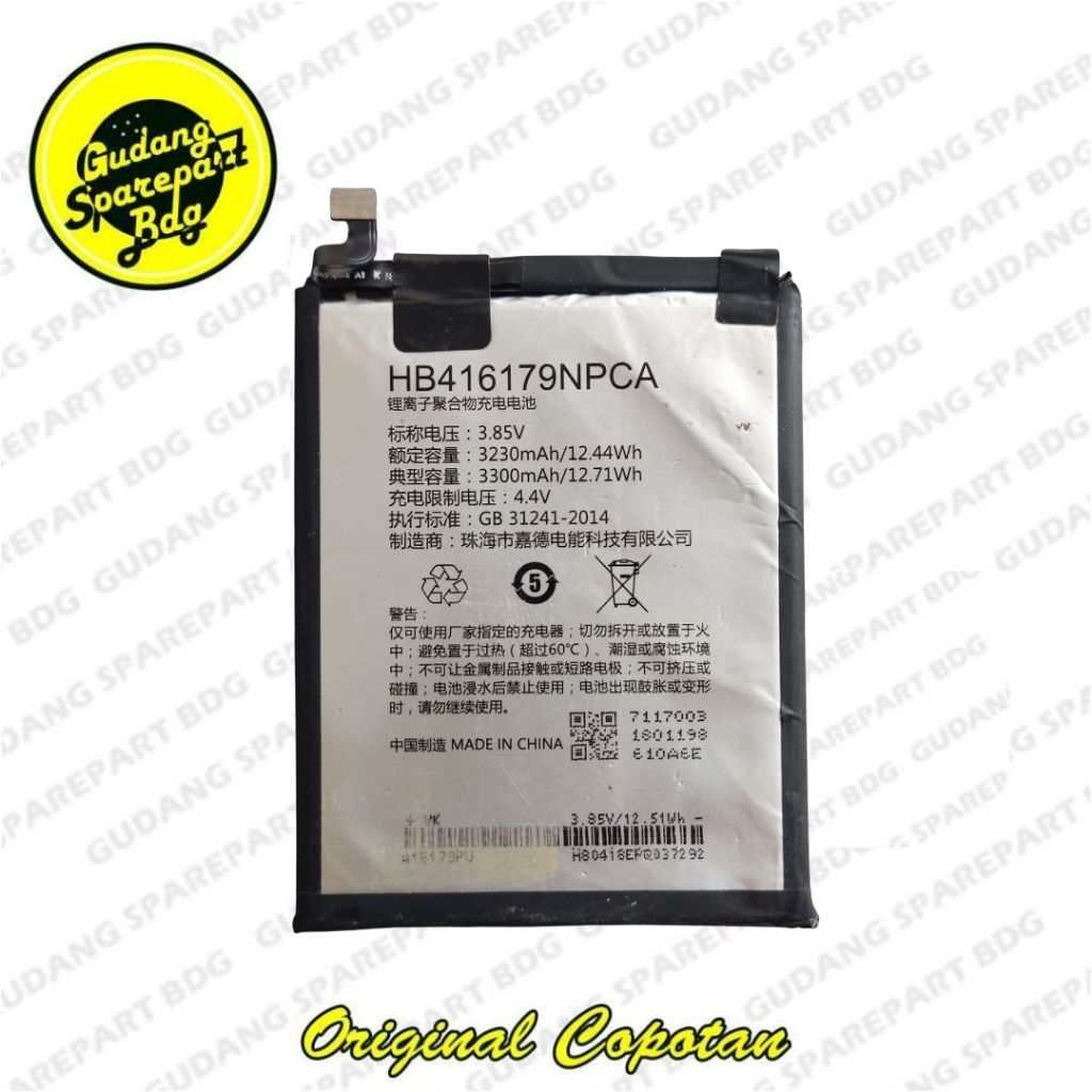 Baterai Battery China Mobile A4S HB416179NPCA ORI Copotan