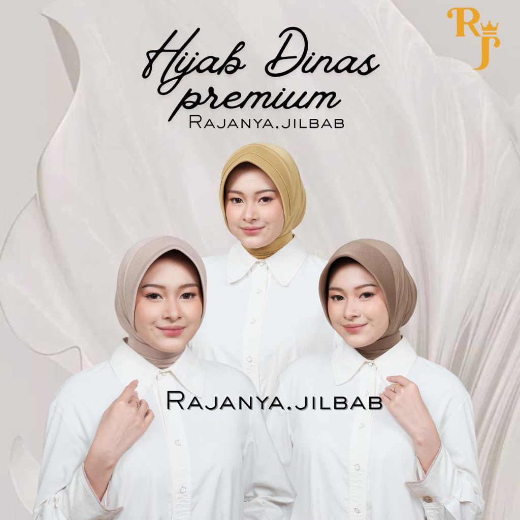 RJ - Jilbab Dinas Premium Anti Tembem Bahan Adem Nyaman Dipakai Seharian | Pemda/Kemhan/Mocca