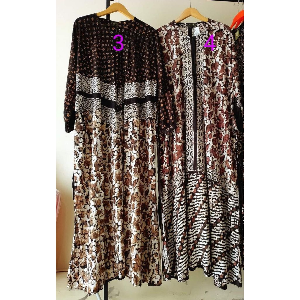 Gamis rayon santung tebal