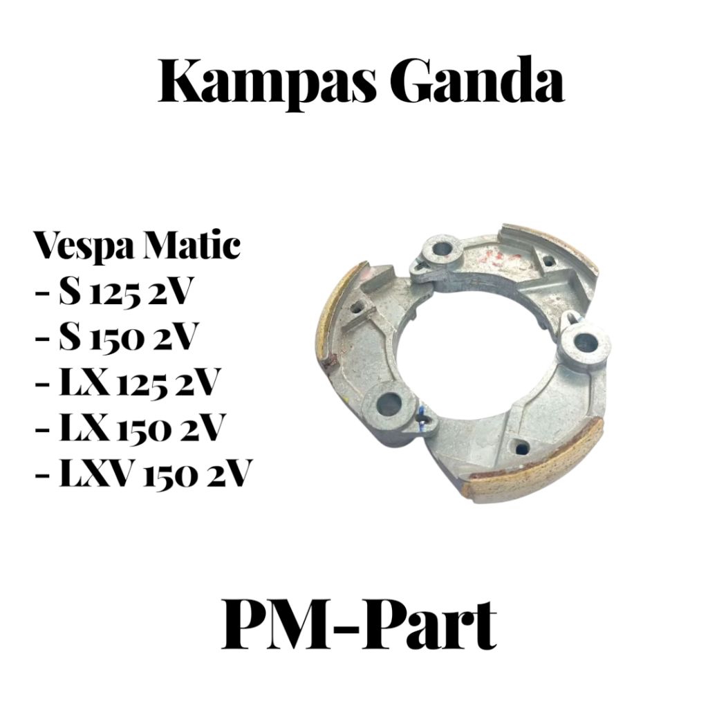 Kampas kopling ganda Vespa Matic s 125 2v s 150 2v LX 125 2v LX 150 2V LXV 150 2V original lospek