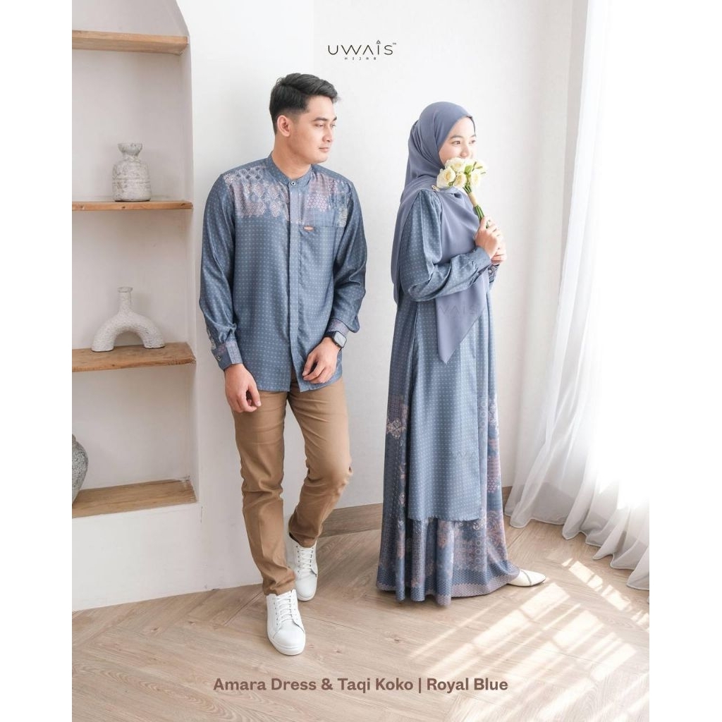 BAJU GAMIS SARIMBIT COUPLE FAMILY SET PRINT MOTIF BATIK AMARA TALITHA DRESS TAQI KOKO PENDEK PANJANG