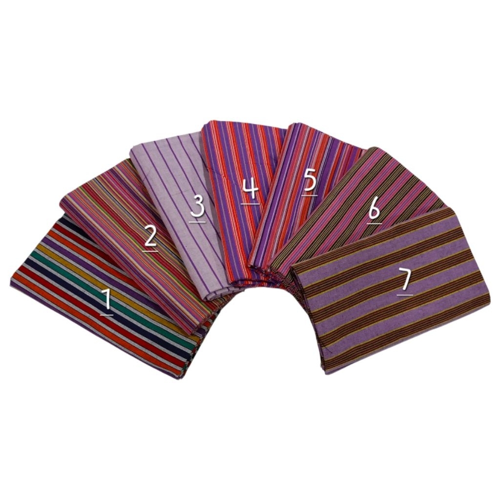 Kain Lurik Garis Prasojo Nuansa Ungu