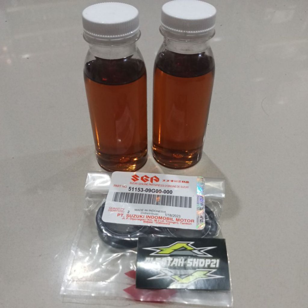 seal shock depan Suzuki matic plus oli rebound
