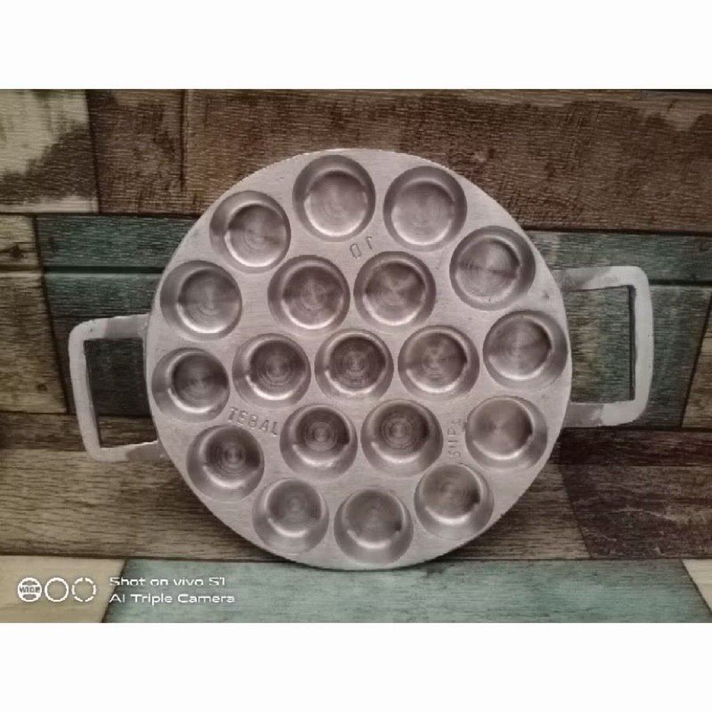 Tuangan roti pisang & pentol goreng | Loyang cetakan pentol goreng & roti pisang