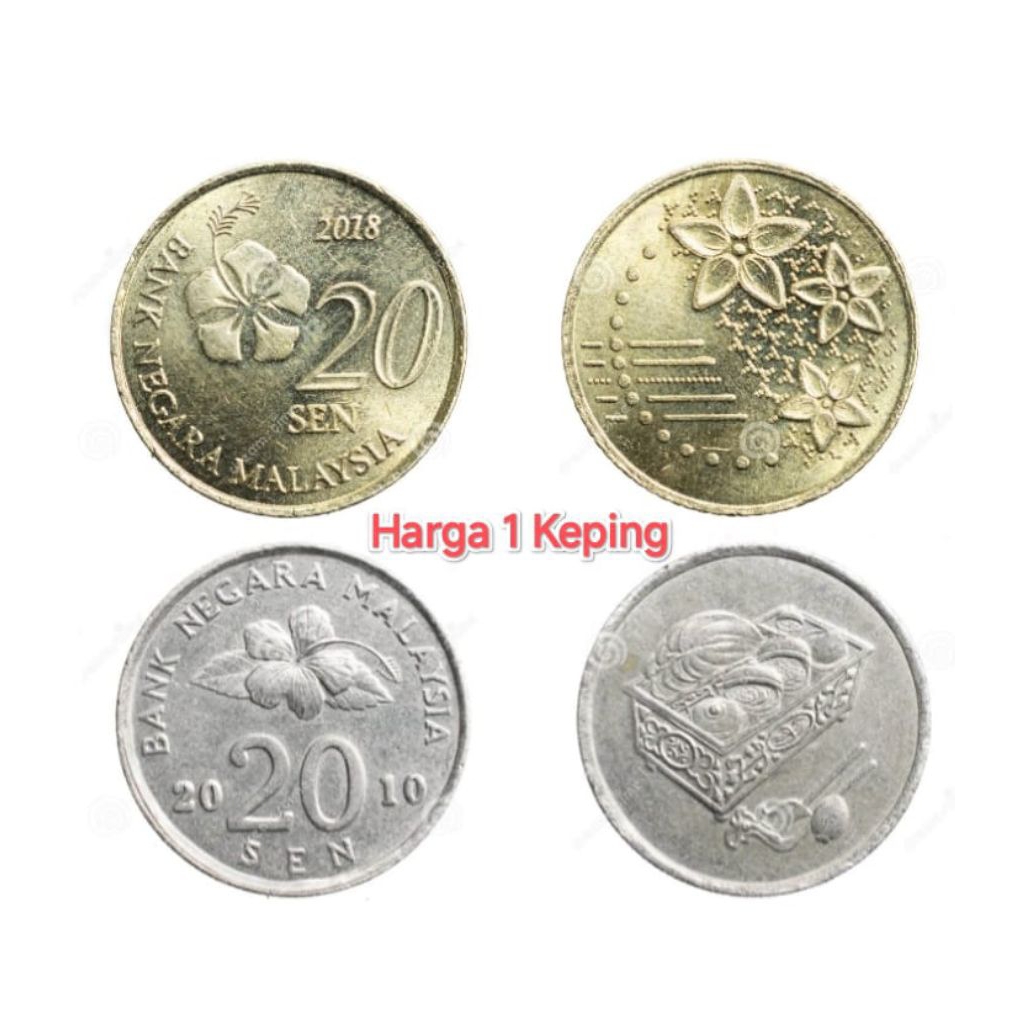 Koin 20 Sen Malaysia Koleksi Coin Asing Kuno Jadul Luar Negeri Mancanegara