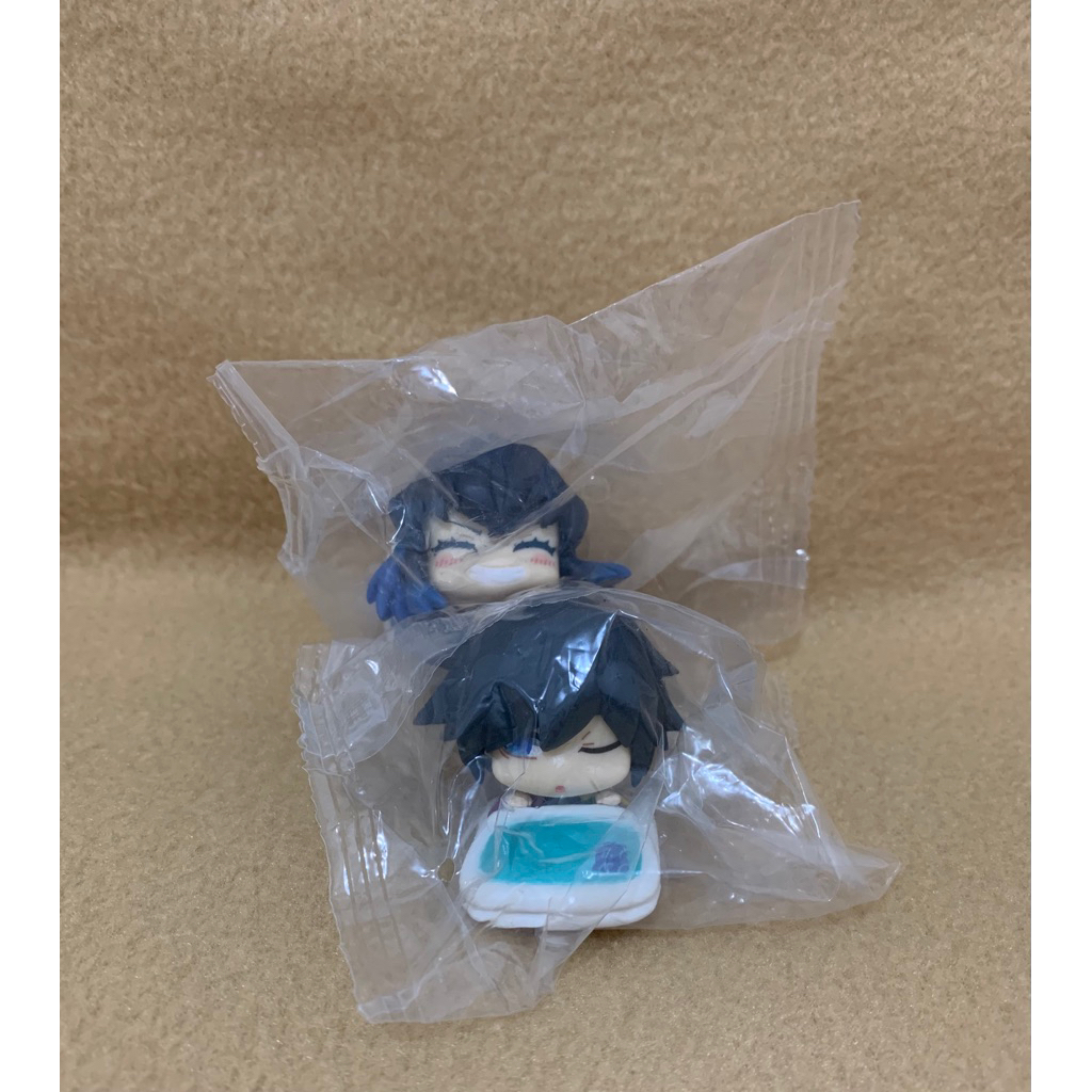 1 Set Onemutan Giyu Tomioka & Inosuke Demon Slayer Kimetsu No Yaiba Mini Figure Trinkets