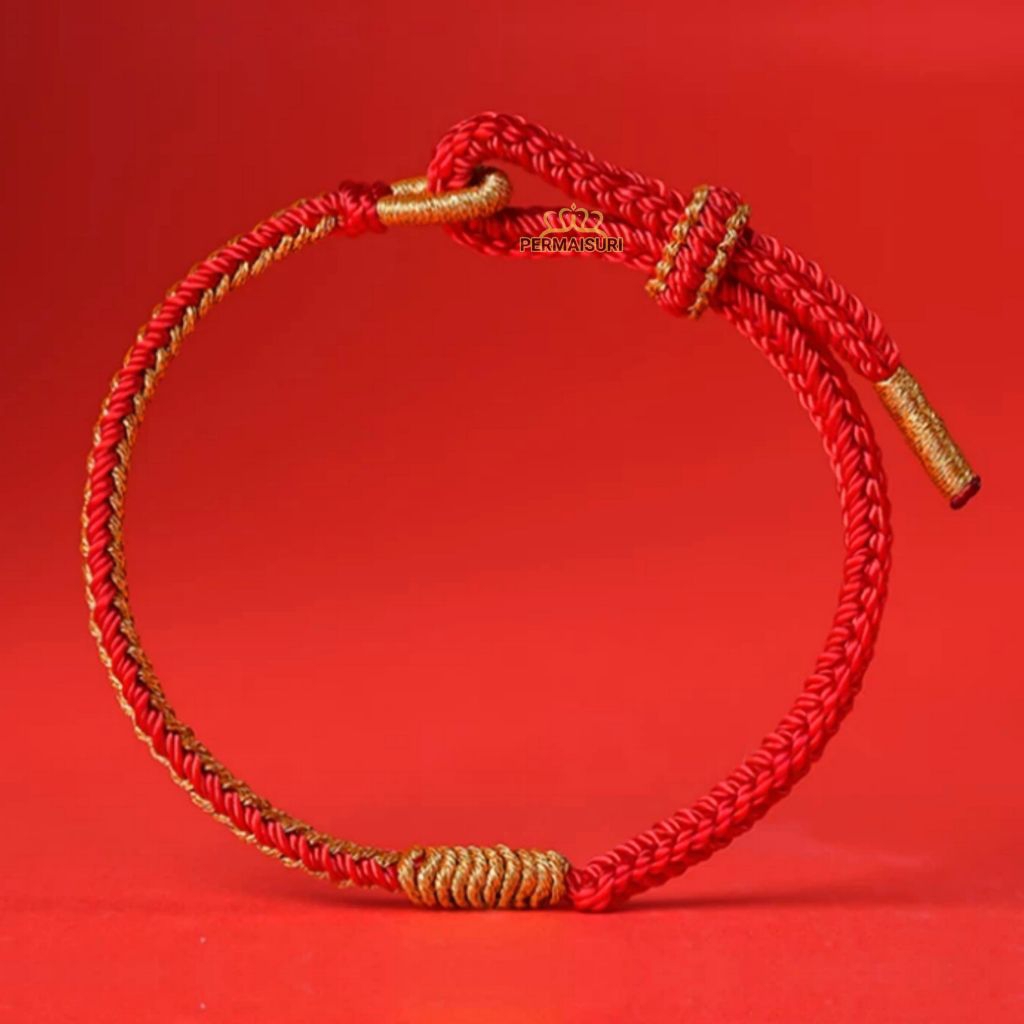 Tibet Asli Gelang Tibet Original Tibetan Chinese Knotting Singel Slidding