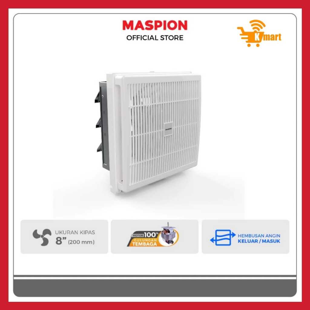 Maspion MV-200NEX - Exhaust Fan 8 inch/200 nex/Exhaust Fan Dinding/Blower dinding