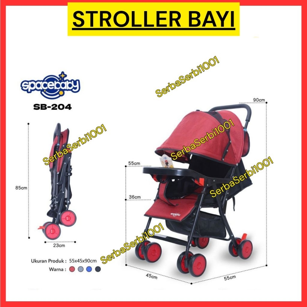 STROLLER BAYI / STROLER ANAK / STROLLER SPACEBABY SB204