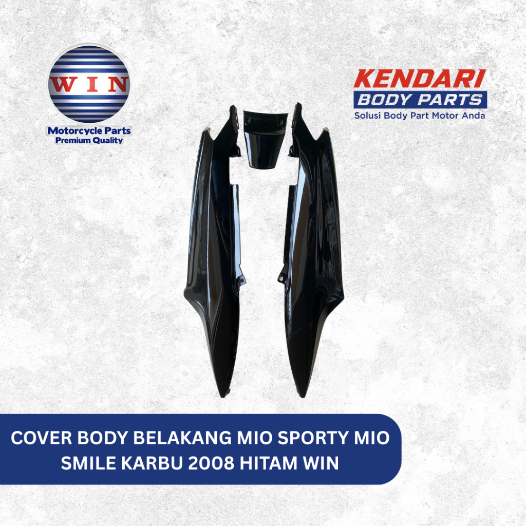 KAP COVER BODY MIO SPORTY MIO SMILE KARBU 2008 HITAM WIN