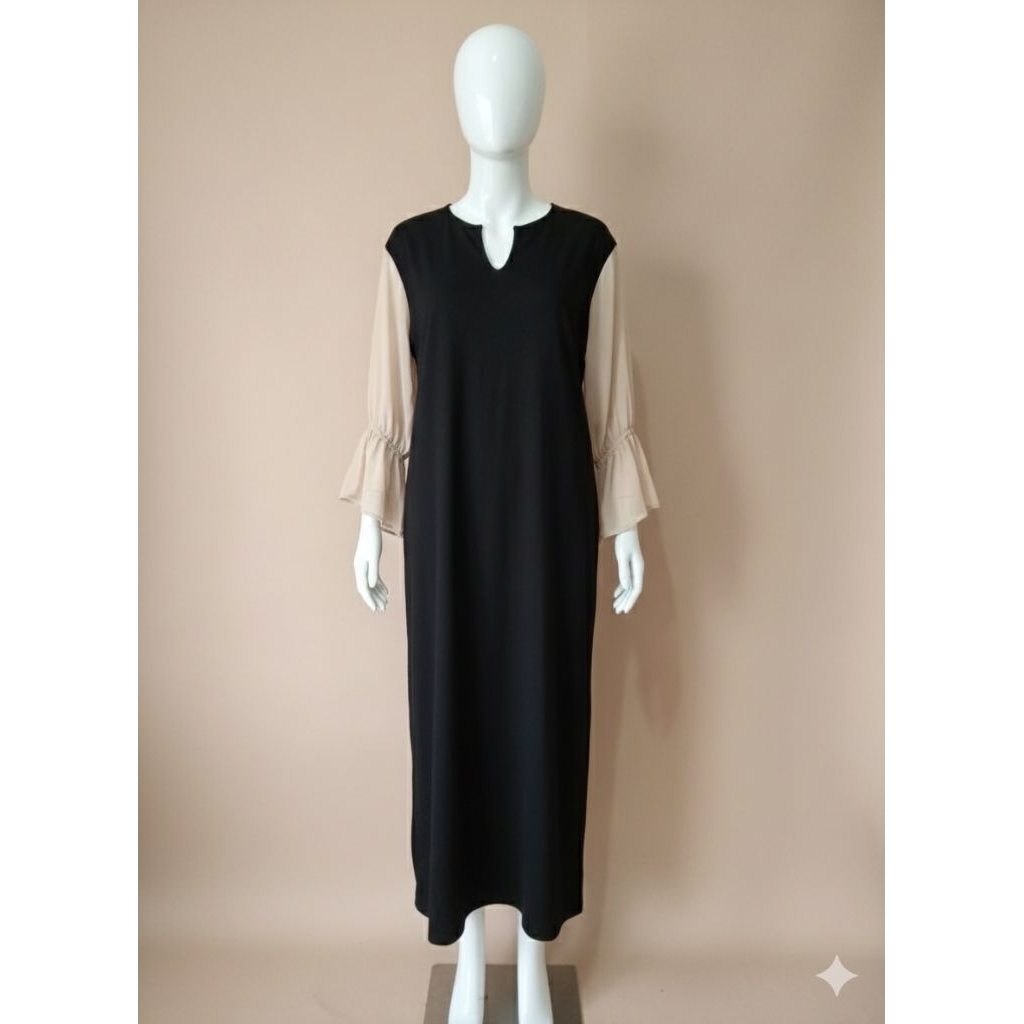 (Preloved) Dress premium Kombi katun organza