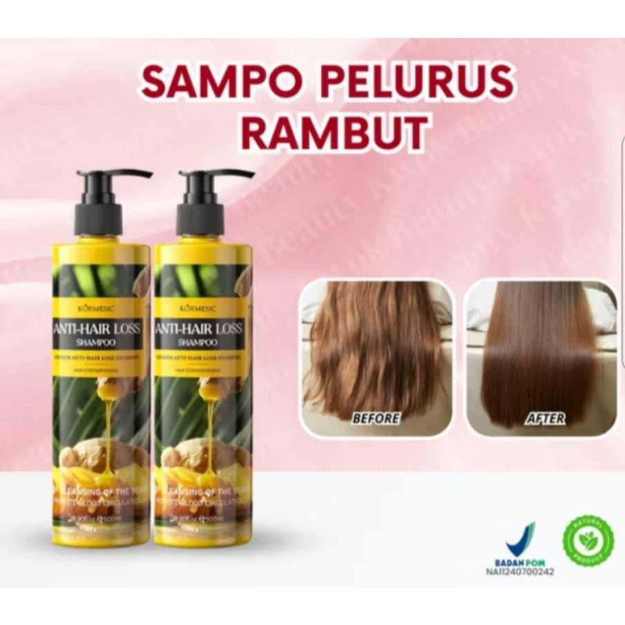 Hair Growth DHT Blocker Serum & Shampoo Penumbuh Rambut Herbal Alami