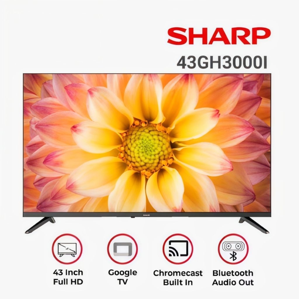 LED TV Sharp 43GH3000i Google Smart TV 4K UHD 43 Inch
