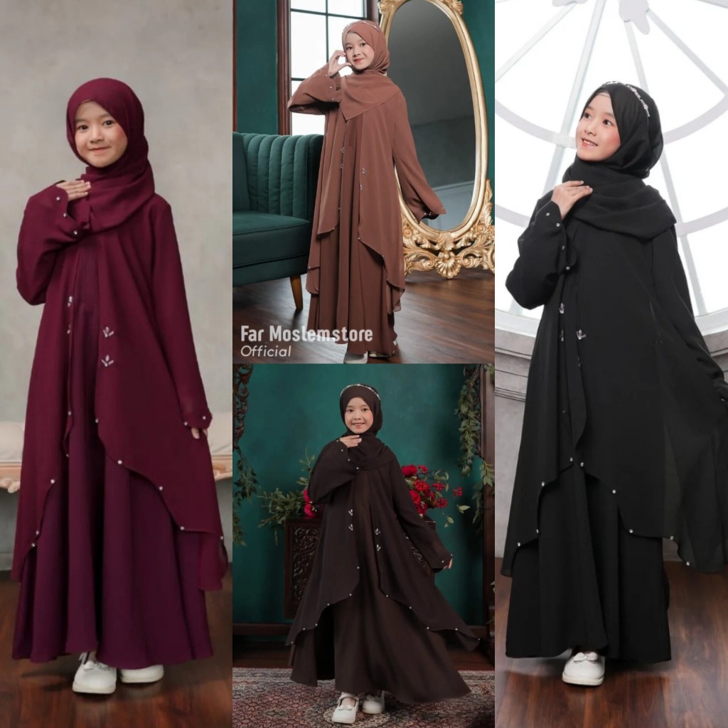 FAR | BAJU GAMIS ANAK LEBARAN 8-14TAHUN ZALSA DRESS KIDS GAMIS ANAK PESTA CERUTY MIX PAYET