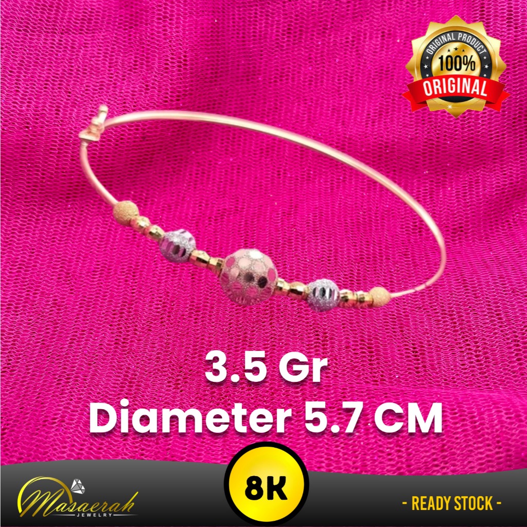 Gelang Emas 8K - Toko Emas Gajah Saerah - 3.5 Gram 406