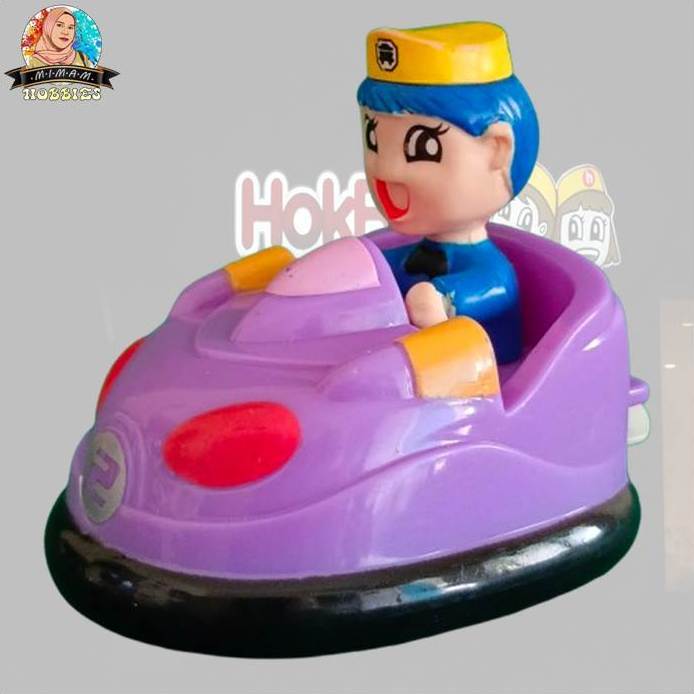 [RARE] Mainan Jadul Hokben Kidzu Bento - Bumper Car Wind-Up 90an Taro No. 2