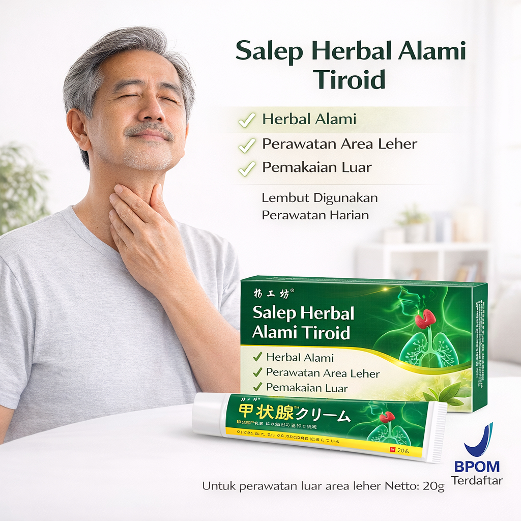 [Perbaikan Cepat Tiroid Alami] Salep Tiroid Aman Tanpa Efek Samping/Salep Tiroid Eksternal Herbal/Sa