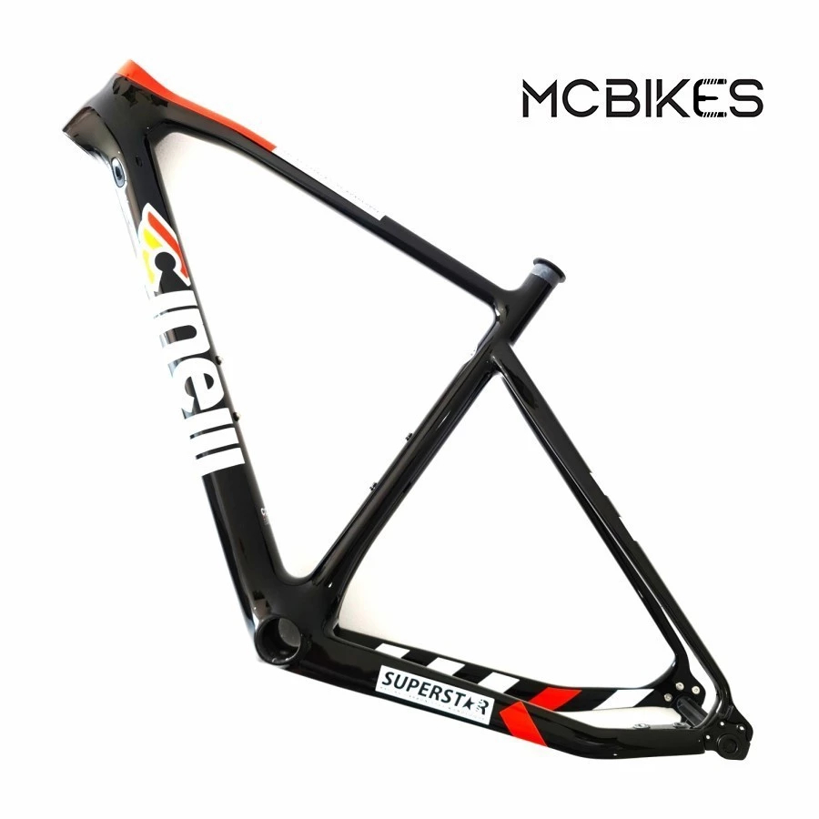 Cinelli SUPERSTAR Carbon Road Disc Frameset Black Cat - XS