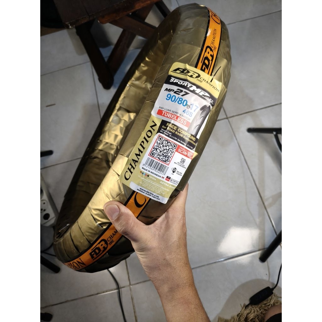 ban motor FDR sport MP ring 17 (90/80) original federal tubeless sepedamotor