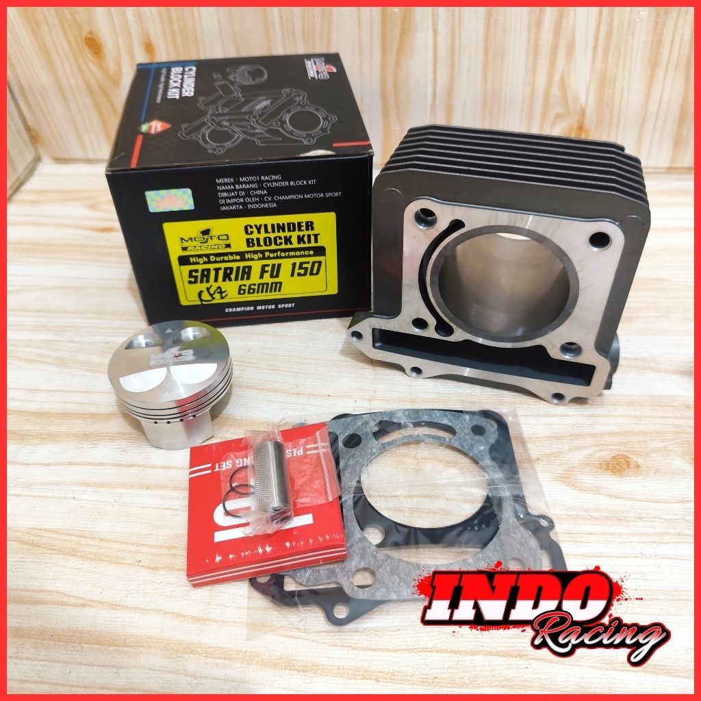 BLOK SEHER MOTO 1 RACING CYLINDER BORE UP SATRIA FU 63MM 66MM 68MM ORIGINAL MOTO1 RACING